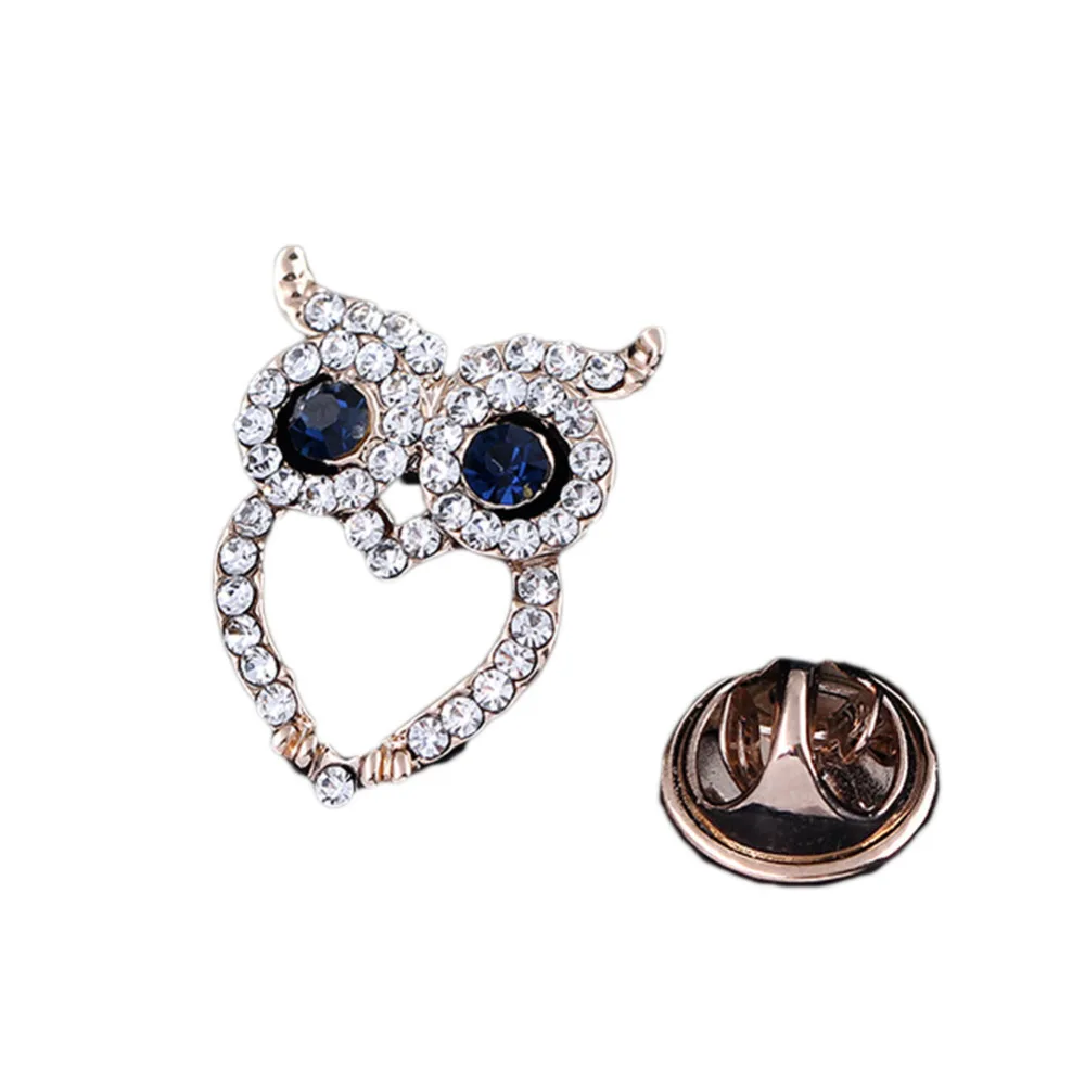 

Unisex Fashion Retro Style Cute Mini Owl Brooch Shirt Suit Collar Pin Hat Accessories Party Gift