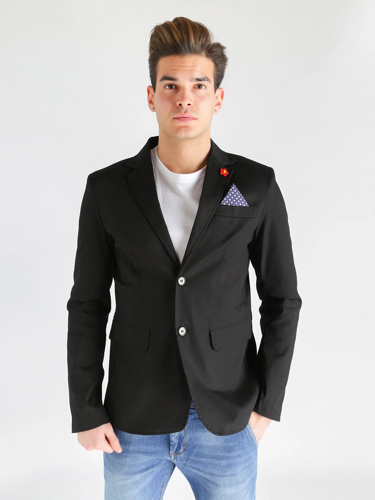 Summer jacket cotton men blackin Blazers from Men's Clothing on
