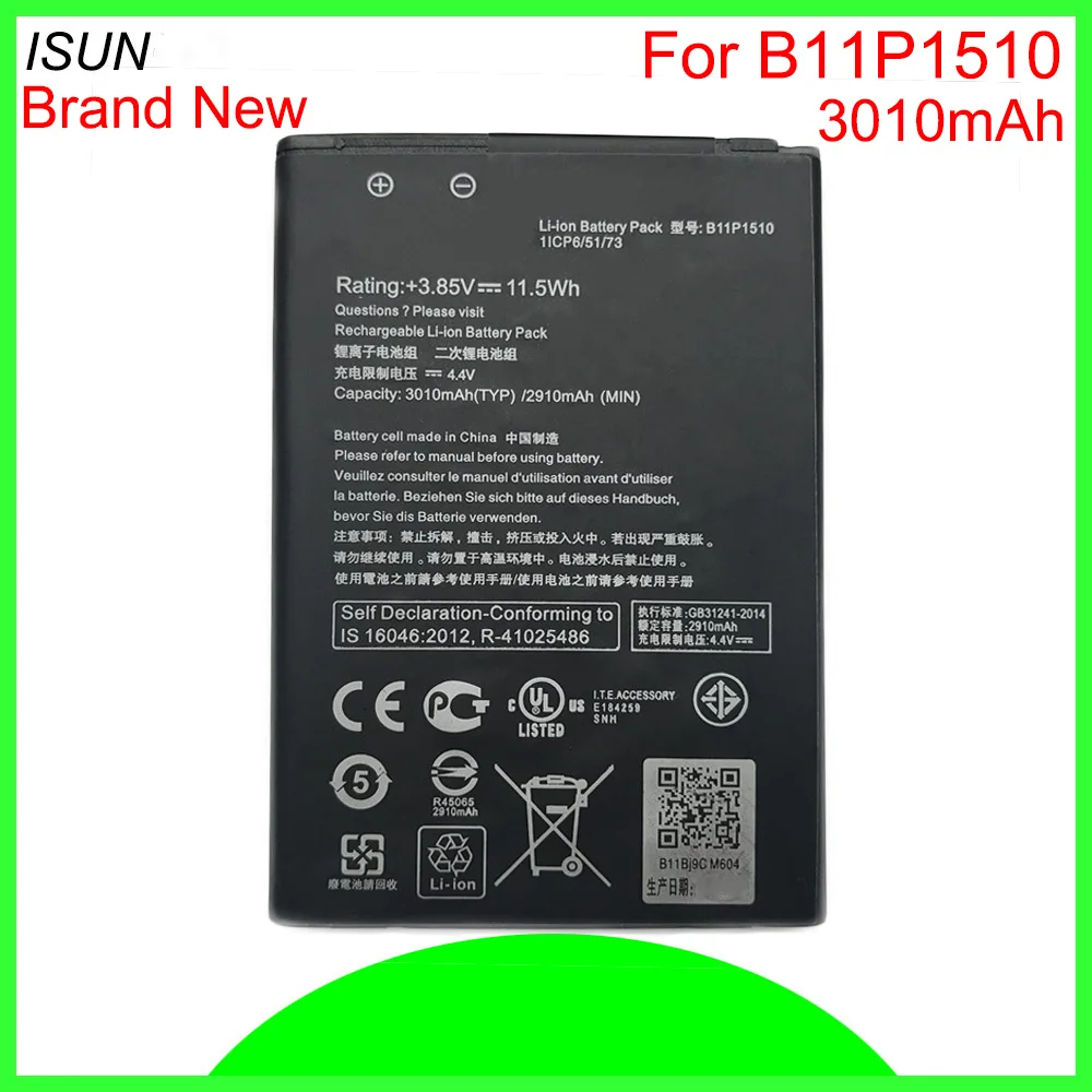 ISUNOO 3010mAh B11P1510/C11P1510 запасная литий ионная батарея для ASUS ZenFone Go TV ZB551KL
