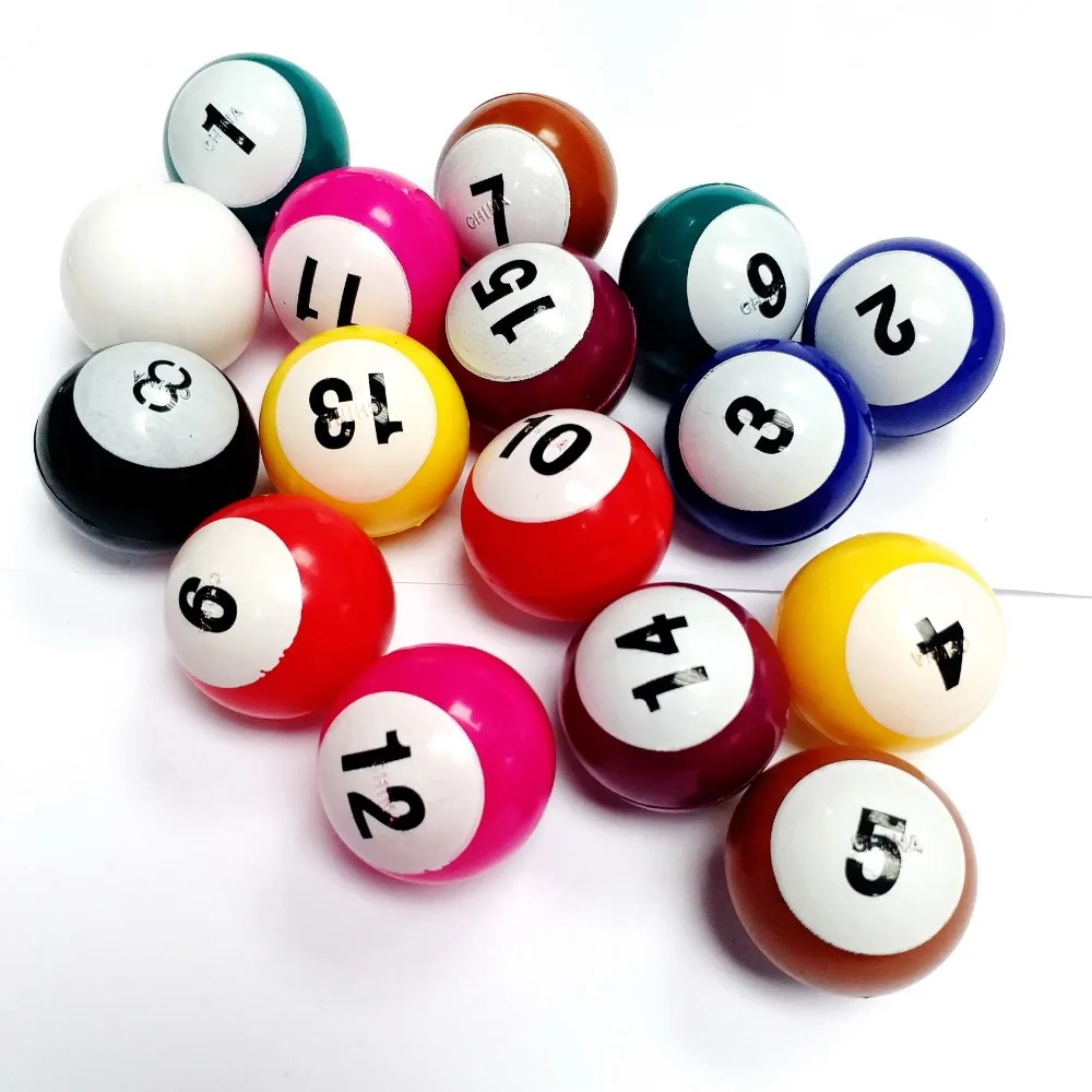 20 Assorted Pool Number Lottery Ball Billiards Complete Set Toys And