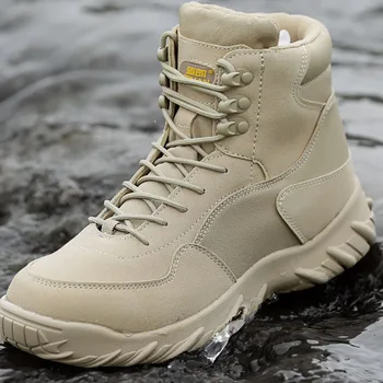 

Military Tactical Boots Men Special Force Combat Shoes Winter Botas Army Ankle Boots Wear resistant Non-slip Shoes Botas Hombre