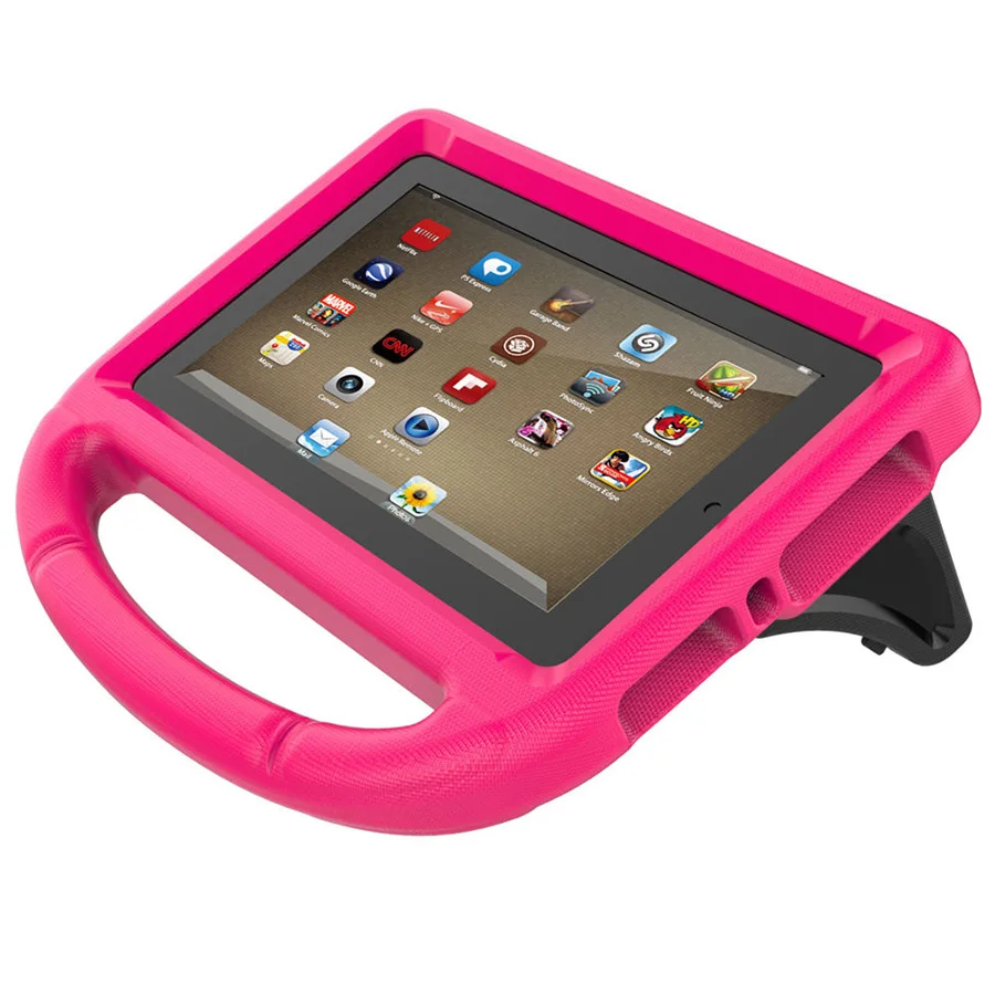 Kids Shockproof Case For Amazon Kindle Fire HD 7 2015 2017 Version Children Safe EVA Protective Case Handle Stand Cover (35)