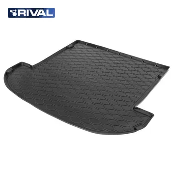 

For Hyundai Santa Fe IV (7 seats folded 3 row) 2018-> Mat trunk polyurethane [Rival 12306007]