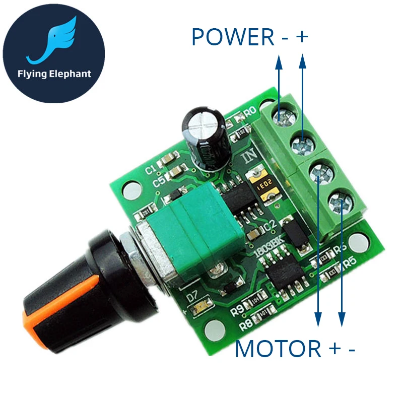 Мини шим тока мотор Скорость регулятор 1,8 V 3V 5V 6V 12V 2A+ Переключение Функция