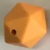 5 шт./лот 19,5 мм Icosahedron силиконовые бусины без бисероплетения пищевого силикона Icosahedron бусины для прорезывания зубов Детские Жевательные бусины - Цвет: Mango