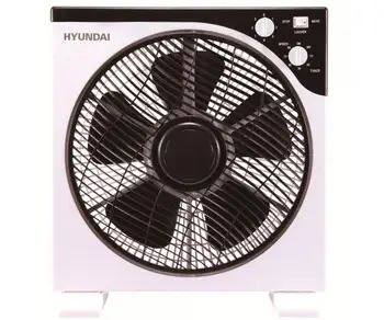 

HYUNDAI HYVBF30LUX BLACK AND WHITE FLOOR FAN BOX FAN 30CM