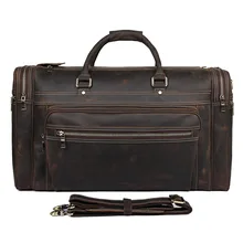 21 Travel Bag Extra Large Capacity Men Hand Luggage Travel Duffle Bags Cow Leather Weekend Bags Man Business Brown Travel Bag 2018 new men travel bag large capacity multifunctional hand bag waterproof big duffle bag weekend business luggage travel bags
