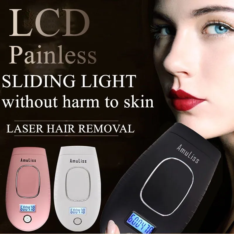 

LCD Epilator 600000 Flashes IPL Hair Removal Device for Women Men, Permanent Painless Hair Removal System with LCD Display, fo