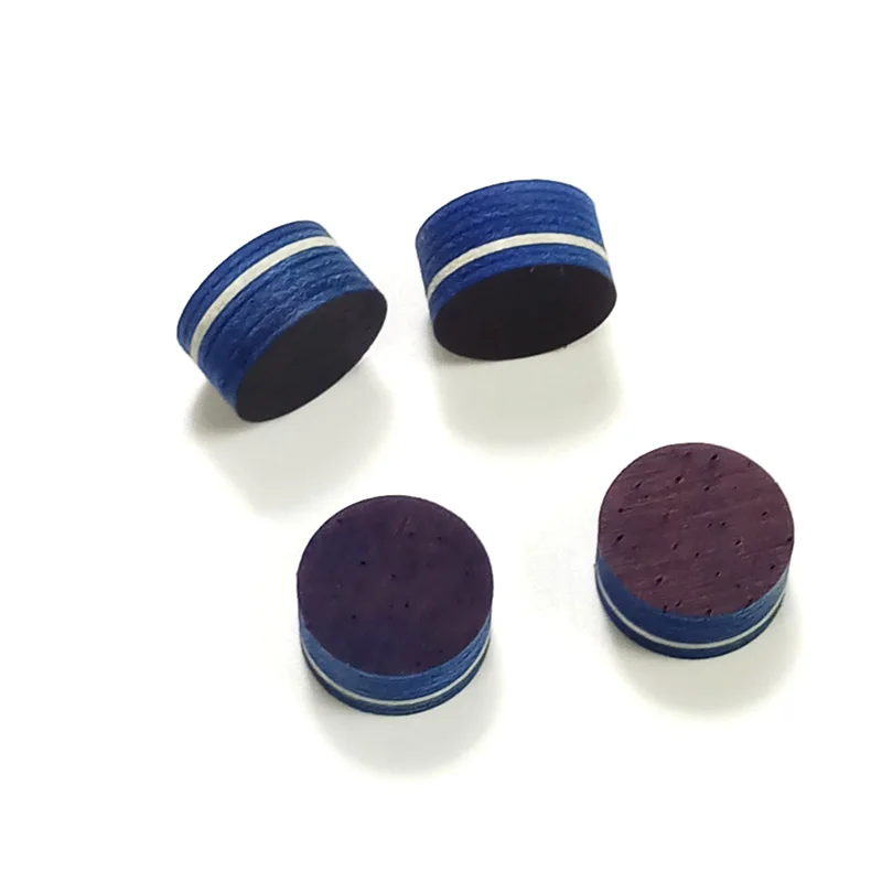 

xmlivet 10pcs/lot 12/13/14mm Billiard cue tips blue with white color Hardness in SS/S/M/H cue stick accessories