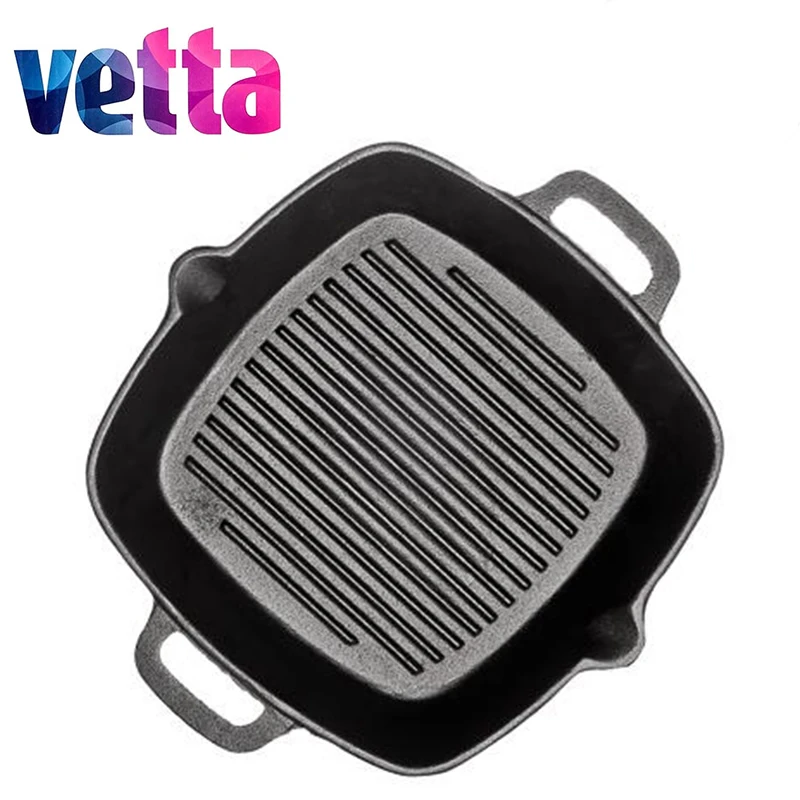 Najtaniej VETTA GRILL żeliwnej patelni non stick patelnia grill żeliwa rabat indukcyjna kuchenka z piekarnikiem 808 004