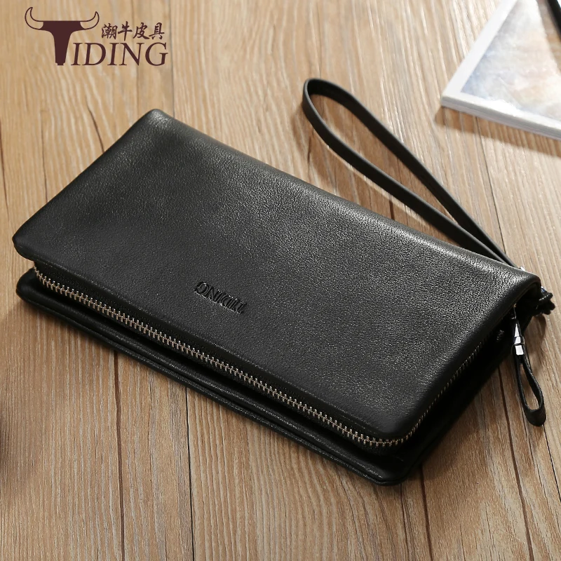 Luxury Brand Men Wallets Black Long Men Purse Wallet Male Clutch Cow Leather Zipper Wallet Man Business Male Card Holders Luxury Brand Men Wallets Black Long Men Purse Wallet Male Clutch Cow Leather Zipper Wallet Man Business Male Card Holders