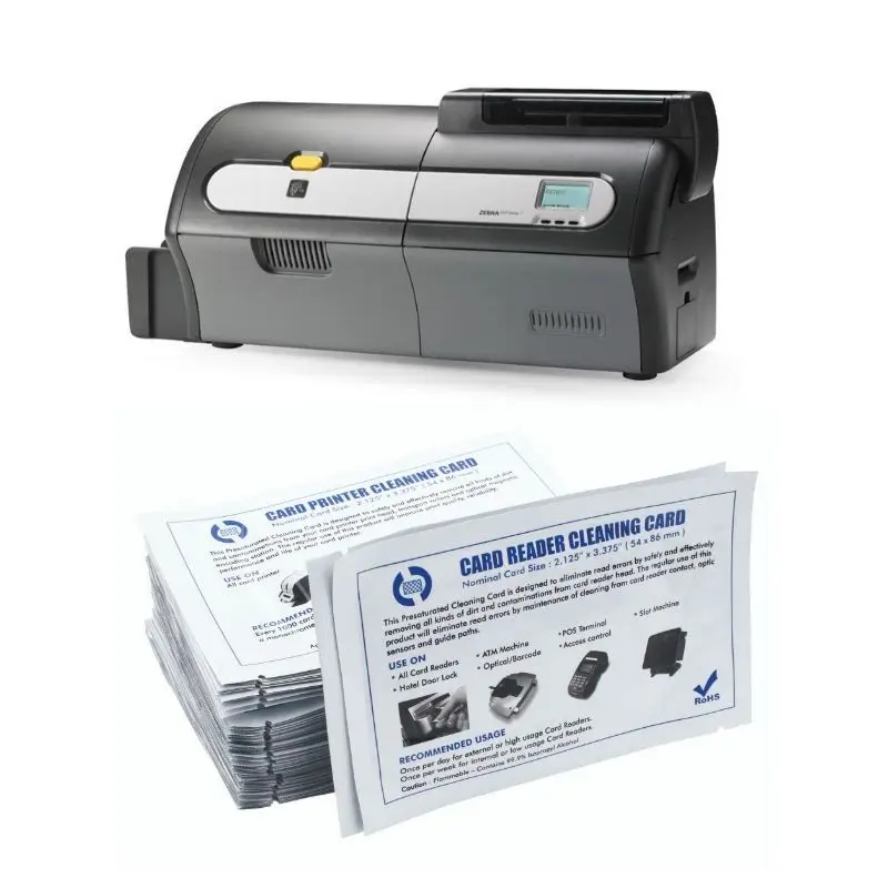 ID Card Printer Cleaning Kit compatible with Zebra ZXP7 Series Printer Model