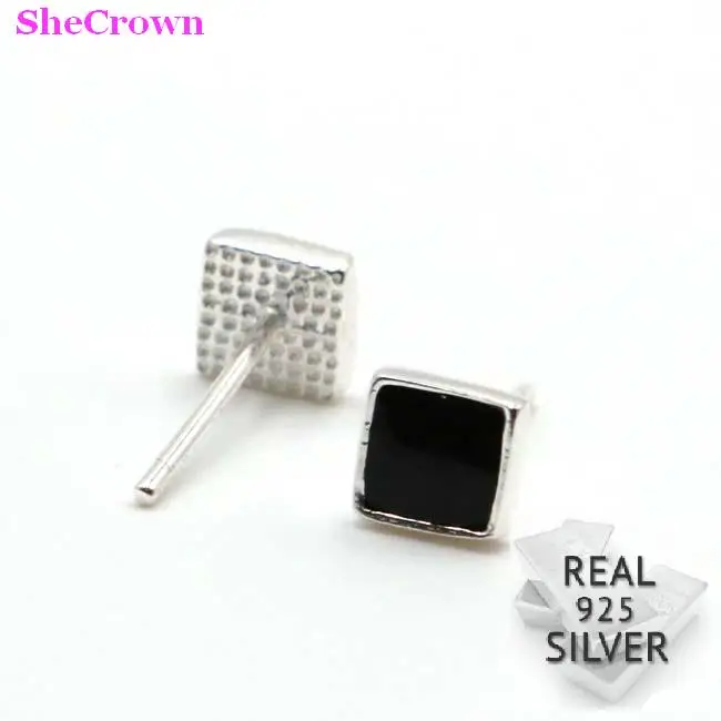 

2018 Real 925 Solid Sterling Silver Earrings Gift For Girls & Boys