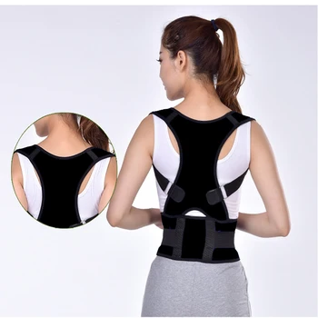 

2018 Hot Sale Back Support Neoprene Back Shoulder Support Back Straightener Unisex Adjustable Magnetic Protecture Corrector