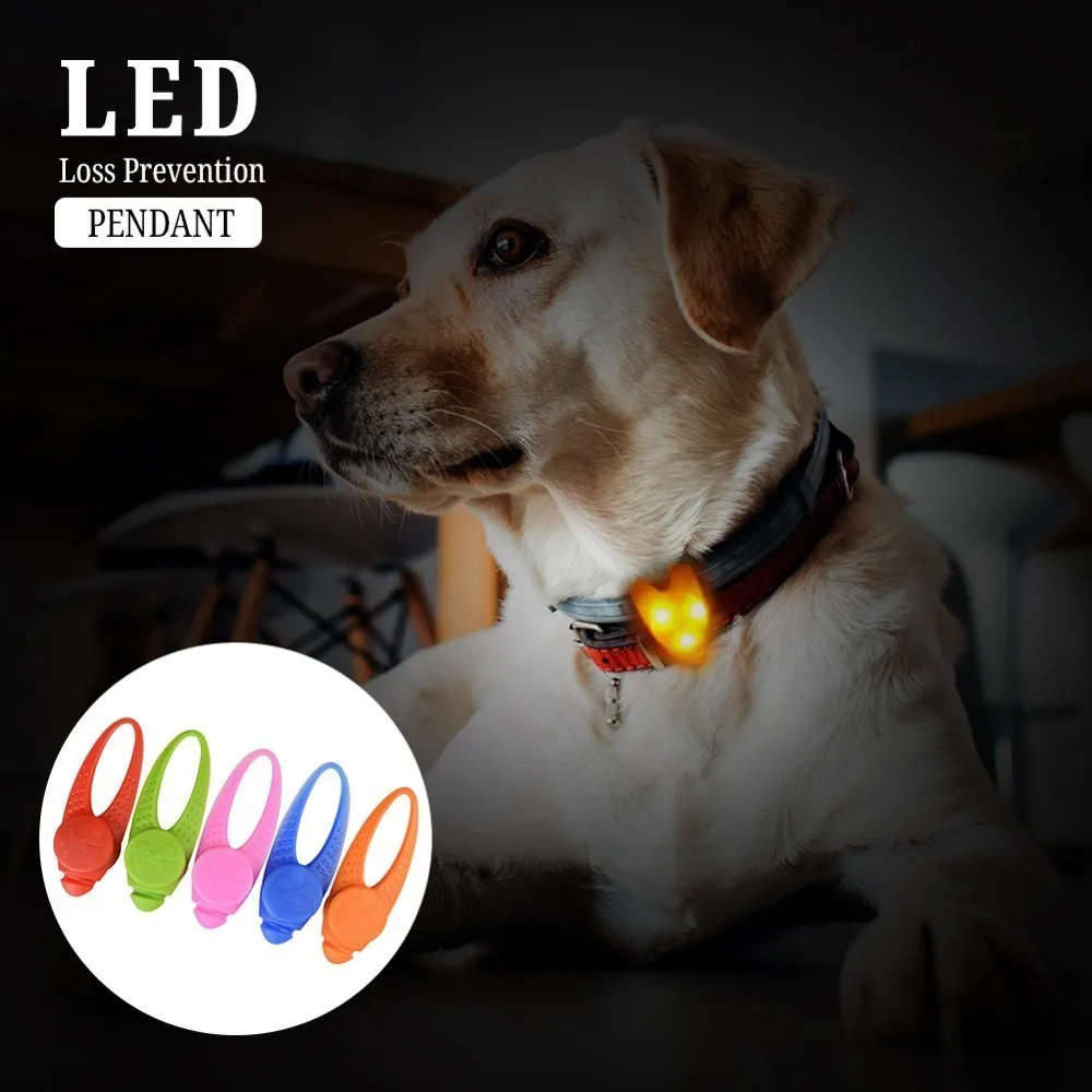 

1Pcs Pet LED Pendant Safety Flashing Glow Light Blinking LED Collar Pendant For Pet Dog Puppy For Dogs Cats Accessories