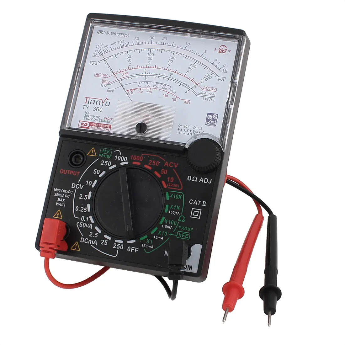

UXCELL Ac Voltage Current Resistance Test Analogue Meter Multimeters For AC/DC Voltage,DC Current Test Electrical Instruments