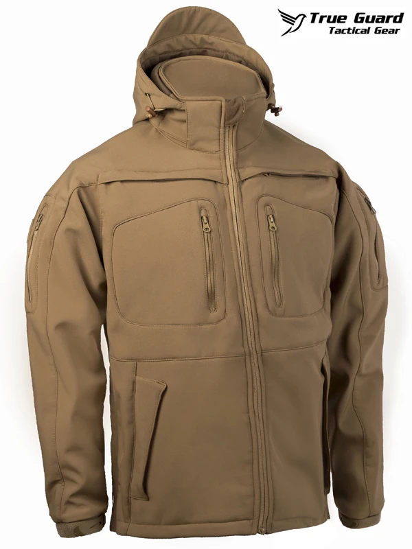 TrueGuard Police Softshell Jacket TGJO-040 Coyote-3