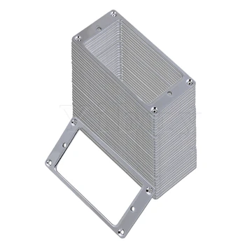 

Yibuy 40 pcs Chrome Metal Humbucker Pickup Surrounds for Guitar Replacement