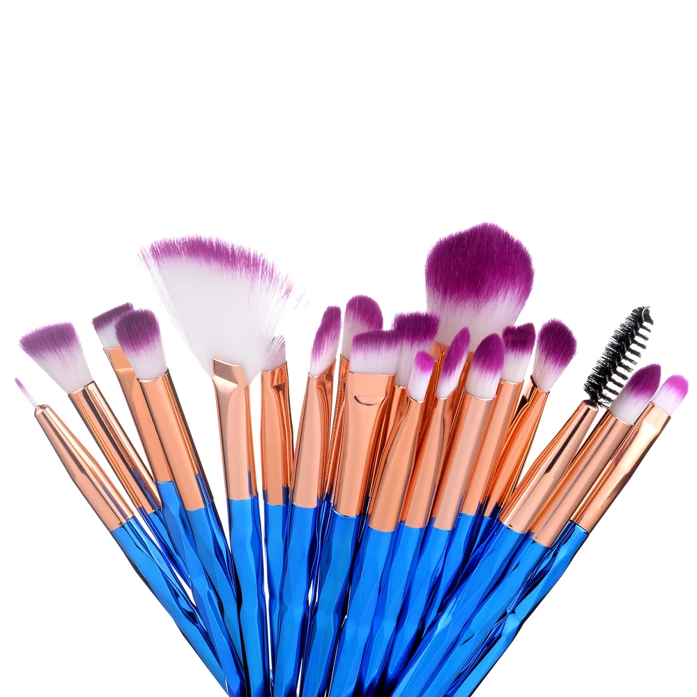 FLD 20Pcs Professional Eyelash Makeup Brushes Set Eye 14 11