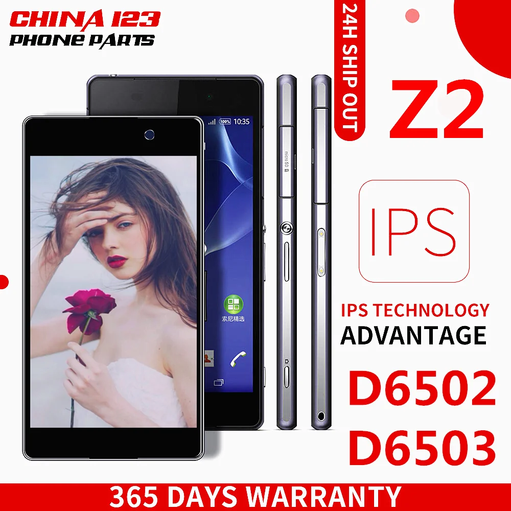 5.2'' Original D6502 D6503 D6543 LCD For SONY Xperia Z2 Display Touch Screen Digitizer Assembly For SONY Xperia Z2 LCD