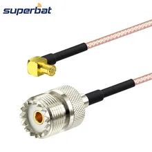 Superbat MCX правый угол для UHF SO-239 женский кабель 15 см для RTL SDR USB Stick Dongle