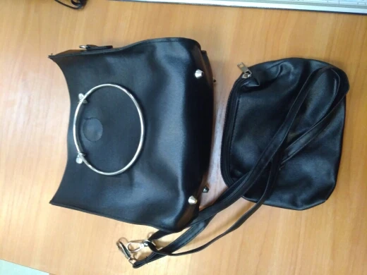 Fashionable new style women messenger bag metal circular handle single shoulder bag women leather high quality hot selling style photo review