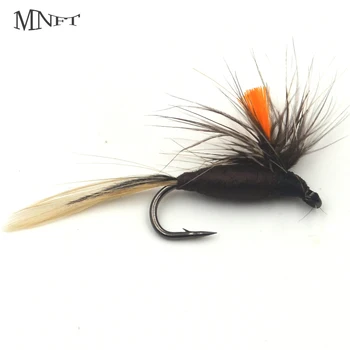 

MNFT 10PCS 10# Orange Grey Parachute Dry Fly Trout Flies Fly Fishing Lure