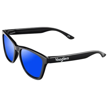 

You polarized sunglasses men UV400 Vooglers Madrid Night Mount Black Brightness lentes Blue