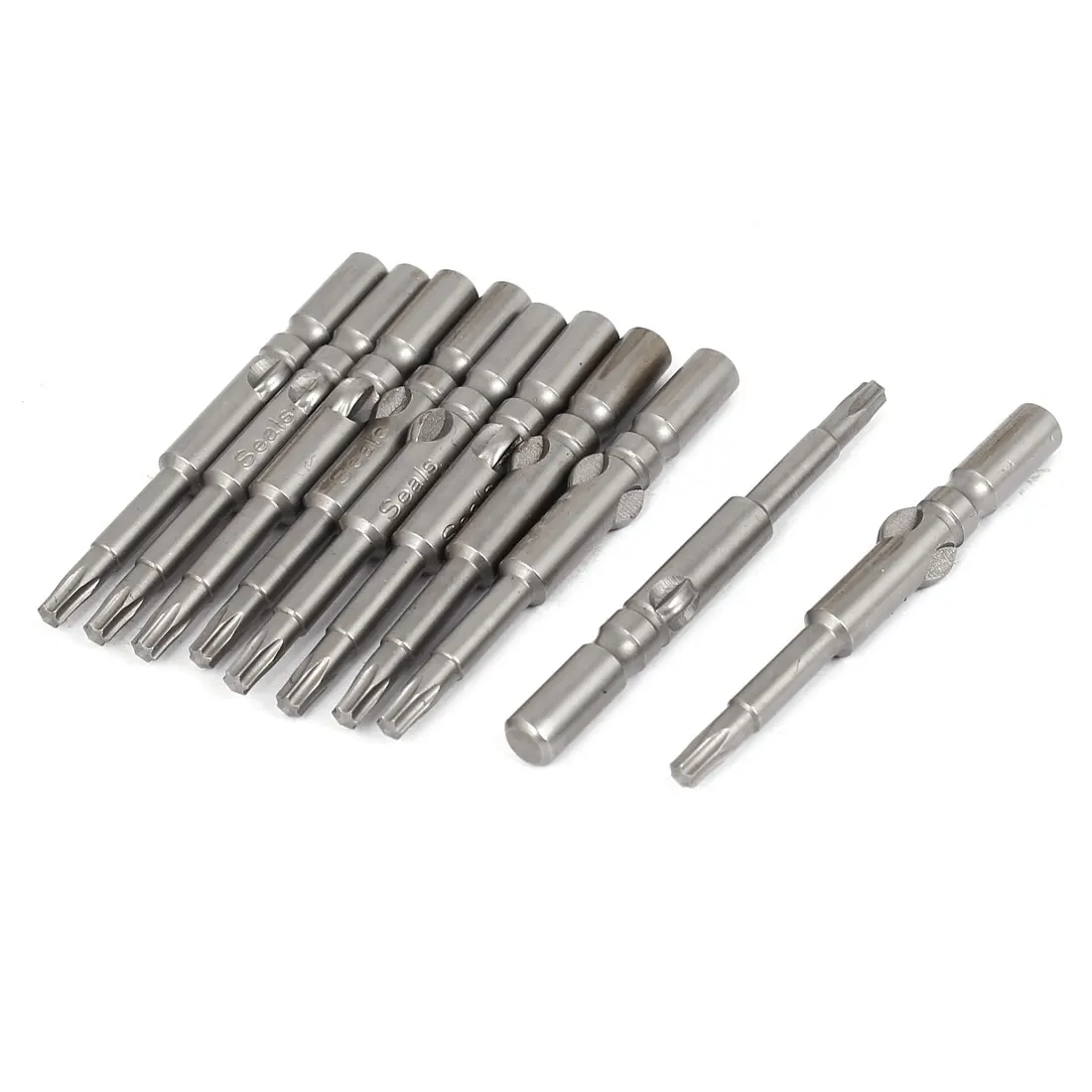 UXCELL 6Mm Round Shank 60Mm Long T15 Torx Screwdrivers Bits 10Pcs