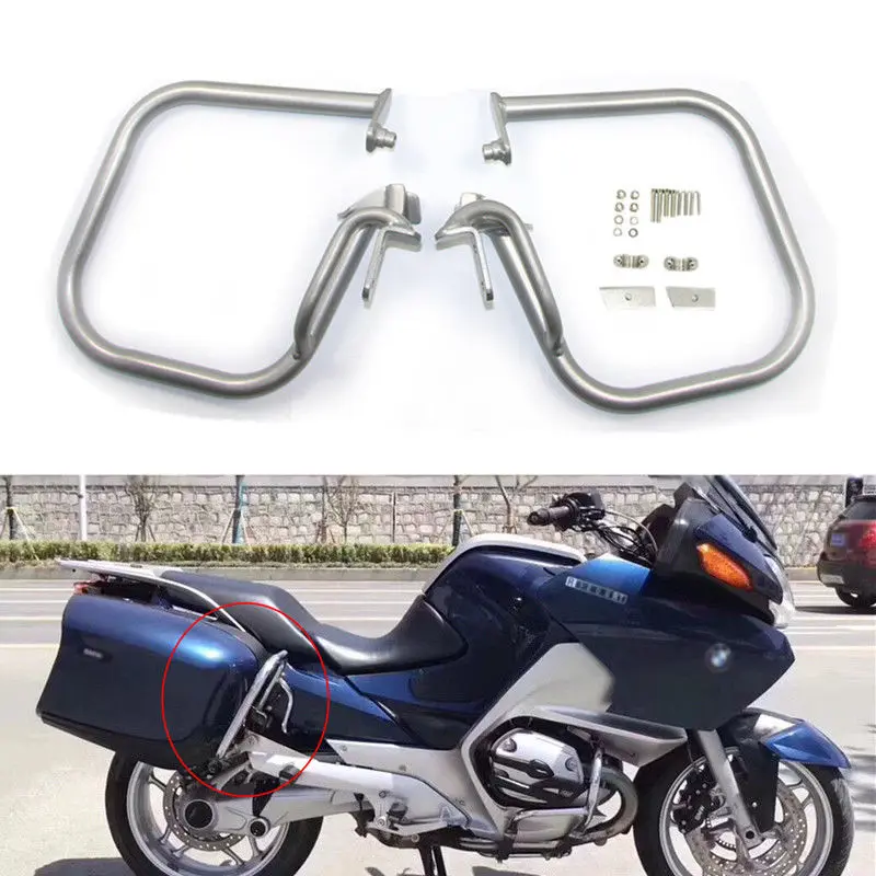 Задняя защита двигателя Highway протектор для BMW R1200RT 2005-2013 серебро