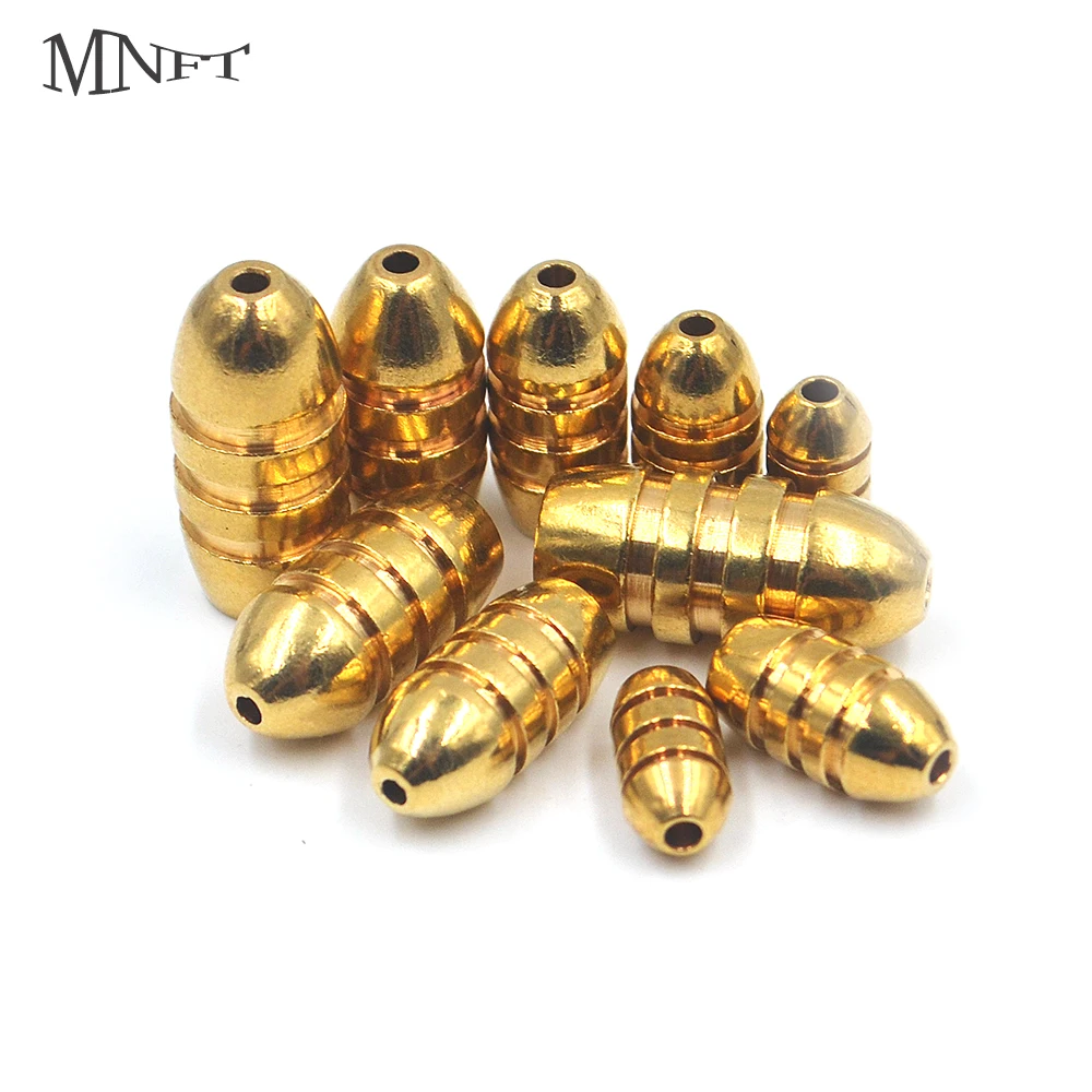 Buy MNFT 30Pcs BRASS BULLET SINKERS Drop Shot Weights