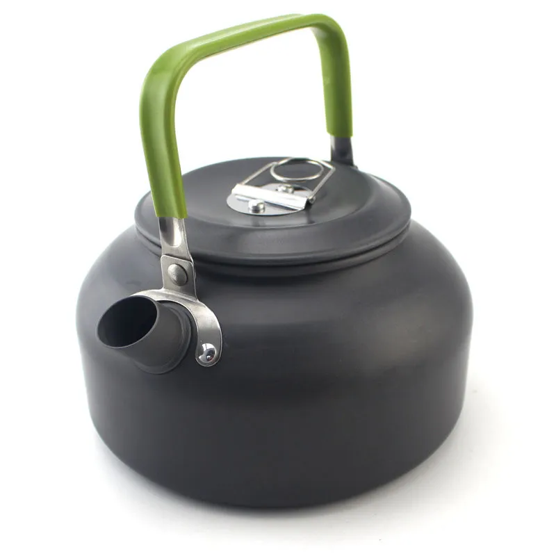 0.8L portátil acampar al aire libre senderismo Picnic de aluminio de aleación de hervidor de agua tetera café olla de agua al aire libre electrodomésticos