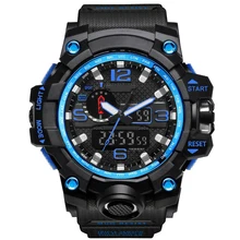 Men Analog LED Digital Quartz Watch Dual Display Waterproof Sport Wrist Watch