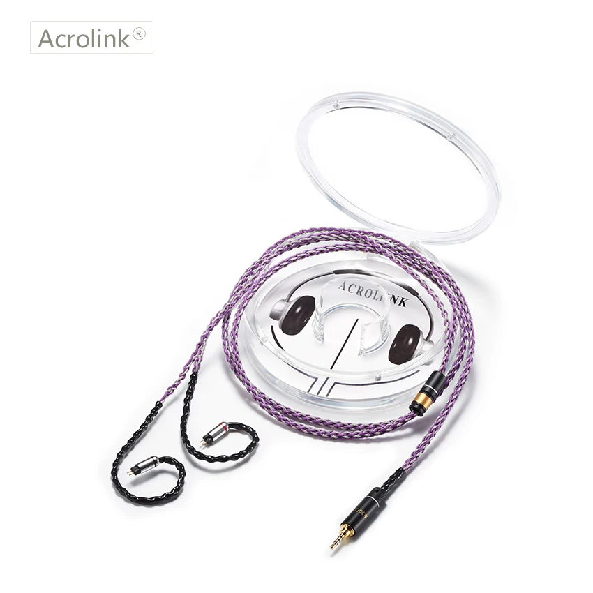

Acrolink 1.2m Upgraded Pcocc silver plated cable with 0.78mm 2Pins Interface for 2.5 XLR Detachable Stereo Audio Headphone Cable