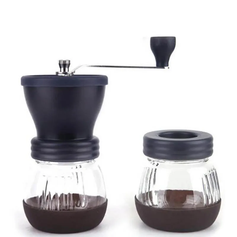 

Portable Washable Manual Hand Coffee Grinder Ceramic core Stainless Steel Burr Hand Grinder Kitchen Tools