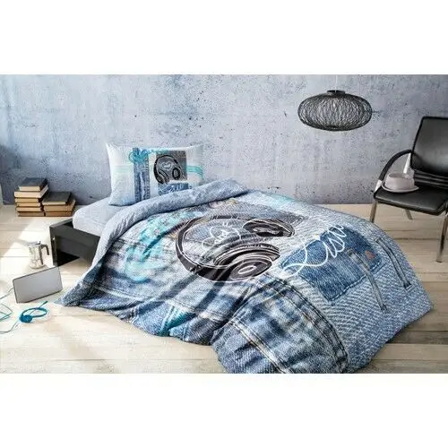 100 Cotton Single Twin Original Listen Blue Bedding Quilt Duvet