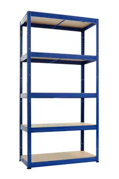 

Shelves Métalica no thumbscrews KO-Futtal 180x90x45 Blue ideal for boutiques, trade, garages and wharehouse