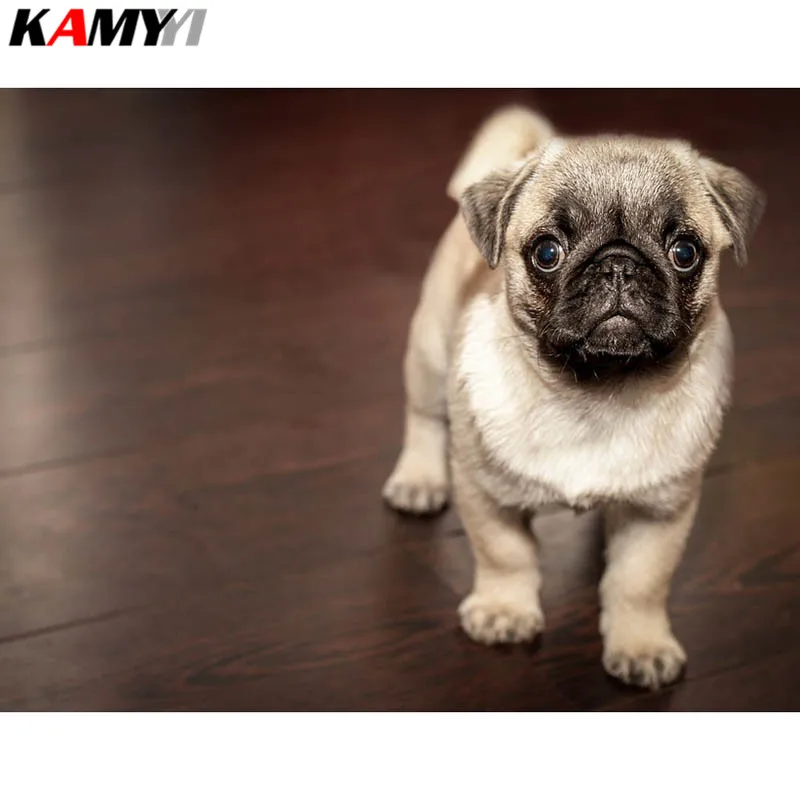 

Full Square Diamond embroidery Full Diamond mosaic DIY 3D Diamond painting Cross stitch a puppy rhinestones