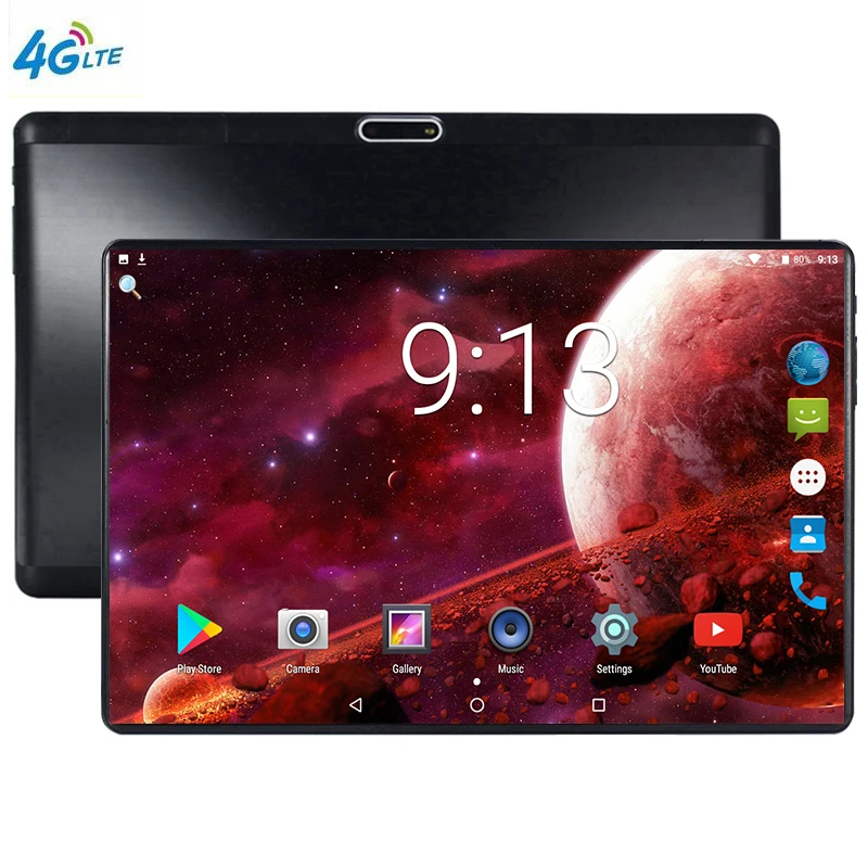 Tanie Najnowszy 10 cal Tablet PC Android 9.0 6GB pamięci RAM 32GB ROM octa core 8 rdzeni podwójne aparaty 5.0MP 1280 800 IPS tabletki telefonu MTK6753