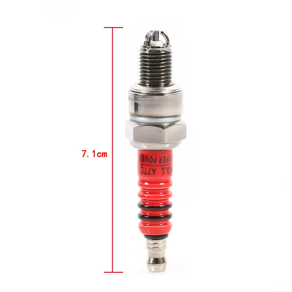 High Performance 3 Electrode Spark Plug for Scooter ATV Quads GY6 50cc 150cc for Motorcycle Ignition iridium spark plugs