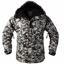 Новое издание "SouthPlay" мужская "Черная Военная" водонепроницаемая 10000 мм капюшон двойная Закрытая камуфляжная теплая куртка