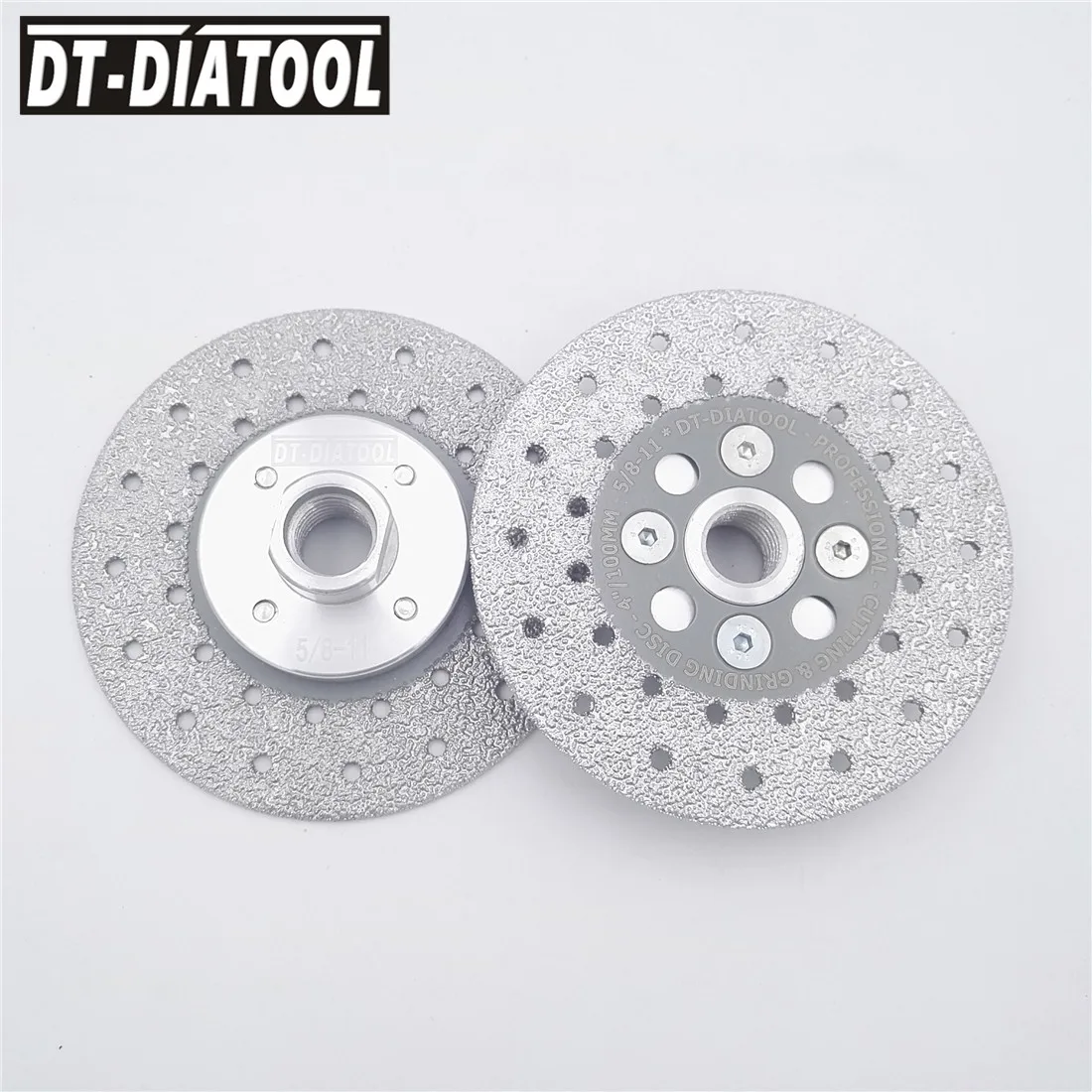2units Double Sided Vacuum Brazed Diamond Cutting disc Grinding Sanding Wheel 5/8-11 Flange Premium Quality stone #40/50 | Инструменты