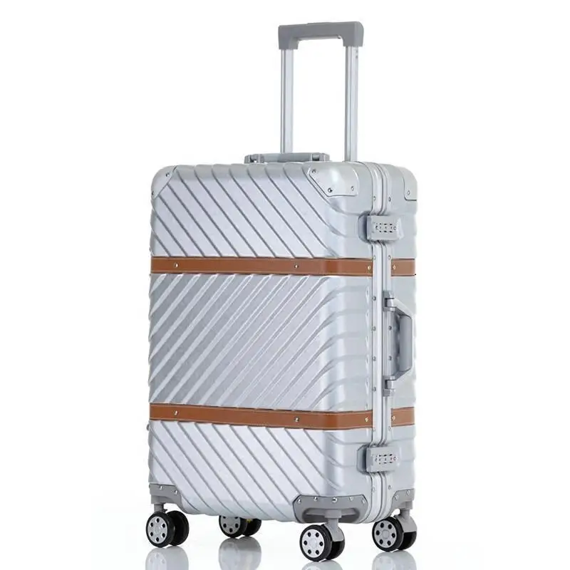 

With Wheels Valise Bagages Roulettes Travel Aluminum Alloy Frame Carro Trolley Maleta Koffer Luggage Suitcase 20"24"26"29"inch