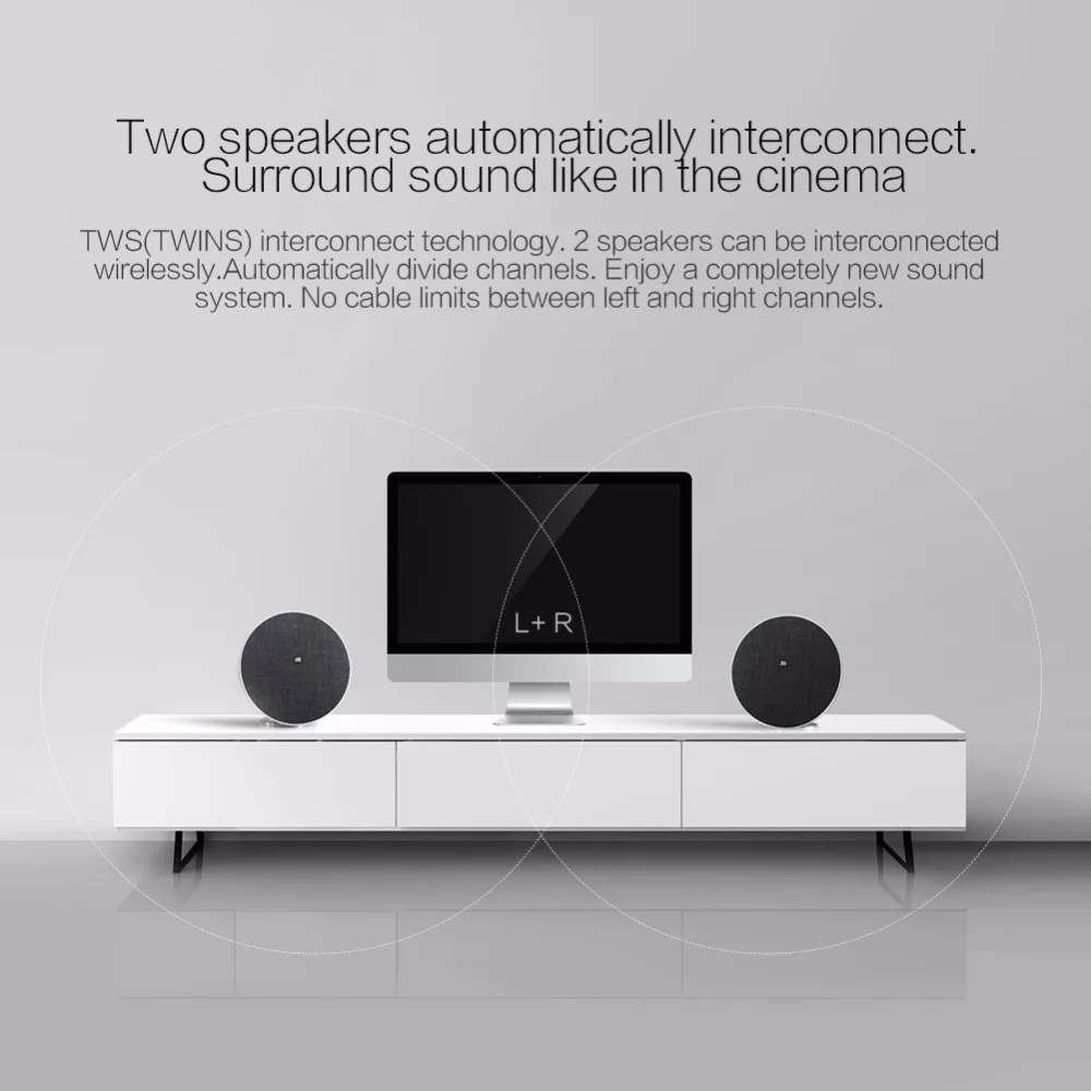 NILLKIN уютный MC5 Bluetooth 4.0 Динамик музыка объемного бас Music Box Подходит для мобильного