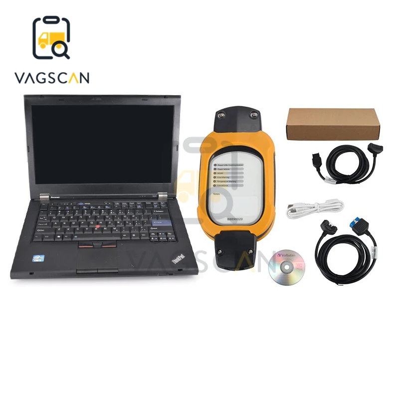 

T420 laptop I5 CPU Vcads pro 88890180 (88890020 + Yellow Protection) Truck Construction Diagnostic Interface