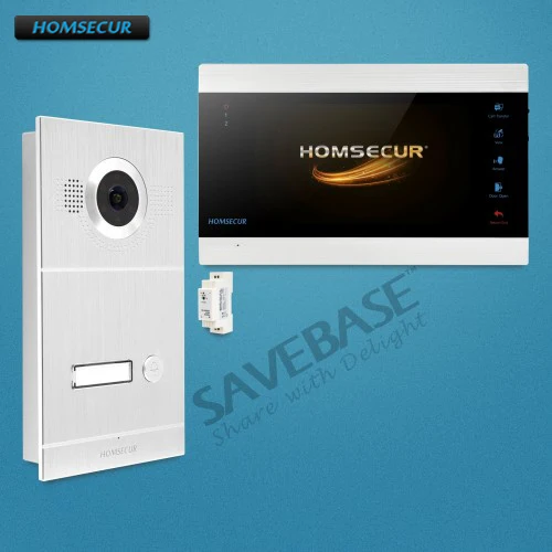 HOMSECUR 7\ Wired Video Door Entry Phone Call System 1.3MP with Silver Camera BC121HD-1S +BM705HD-B HOMSECUR 7\ Wired Video Door Entry Phone Call System 1.3MP with Silver Camera BC121HD-1S +BM705HD-B