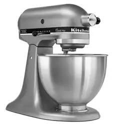 KSM75SL классический плюс 4,5-Qt. Смеситель с наклонной головкой, серебристый