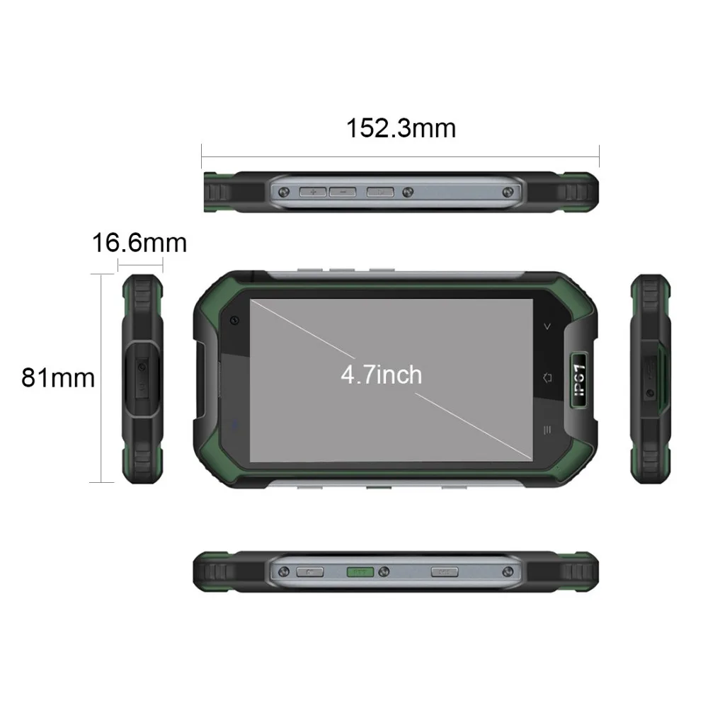 Blackview BV6000 Smartphone IP68 Waterproof 4.7 inch Screen 4G Cell Phone MTK6755 Octa Core 3G RAM 32G ROM 13.0MP Mobile Phone