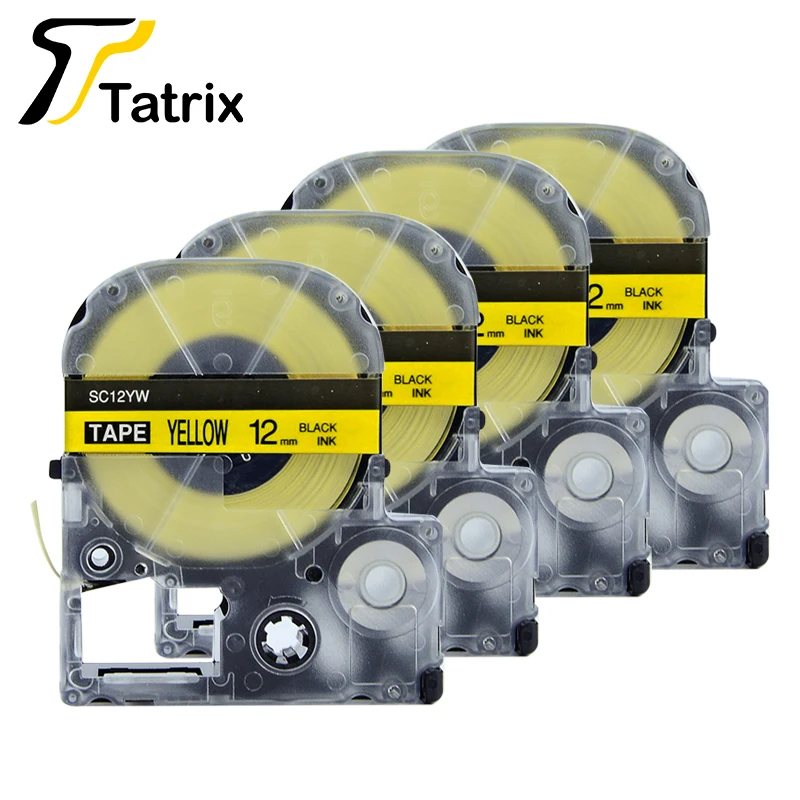 Printer Ribbons LC-4YBW Label Tape For Epson SC12YW for LW-500/LM-700/LW-900P/OK200/OK300/OK500P/OK720/OK900P/LW-300/LW-400 | Компьютеры и