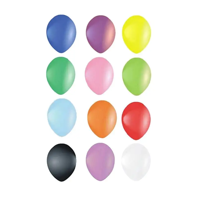 

100pcs 10 Inch Assorted Bright Color Latex Balloons Random Color Birthday Party Decoration Celebration Supplies Inflatable